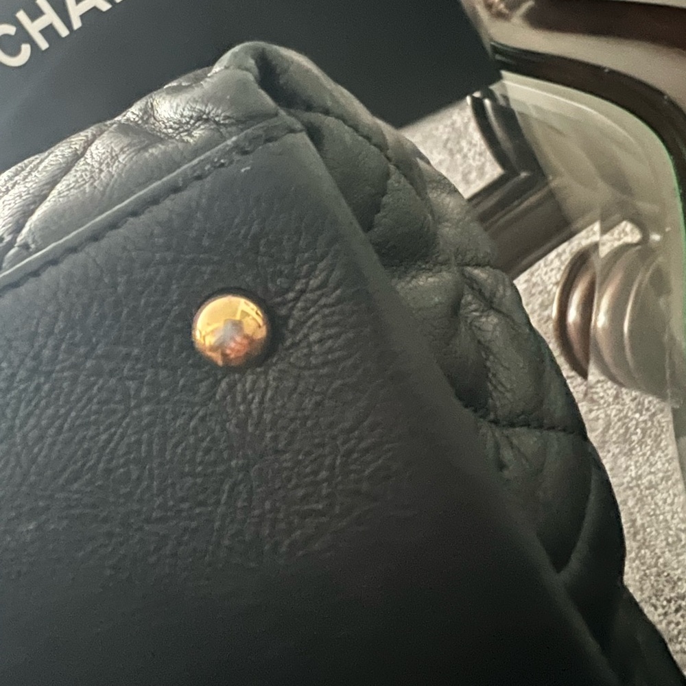 Chanel Gold Hardware Black Calfskin Leather Tote - Picture 2 of 16